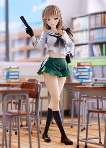 ガールズ&パンツァー 西住しほ 島田千代 制服ver フィギュア 新品未使用 ガルパン 戦車道大作戦!」より大洗女子学園制服姿の家元2人「西