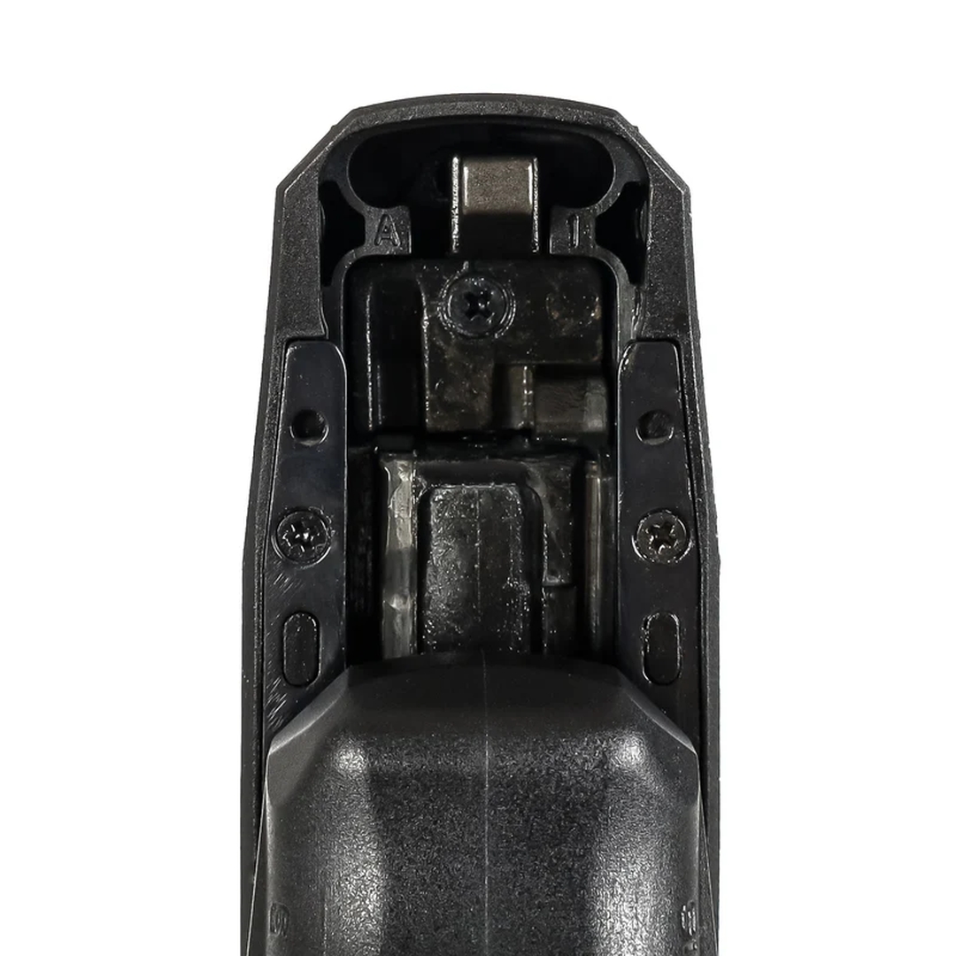 ファイアーセレクトスイッチは「A」（左）がフルオート、「1」（右）がセミオート