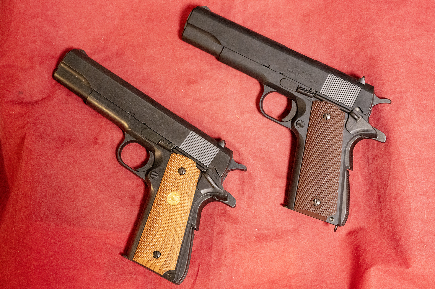 MGC時代のガバメント、SRHWのガバメント（Series 70）と、HWの1911A1モデル