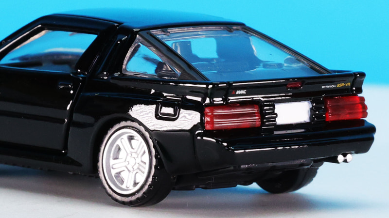 リアには“MMC”と“STARION GSR-VR”のプリント！最上位モデルの2600 GSR-VRのをモデル化しているようです