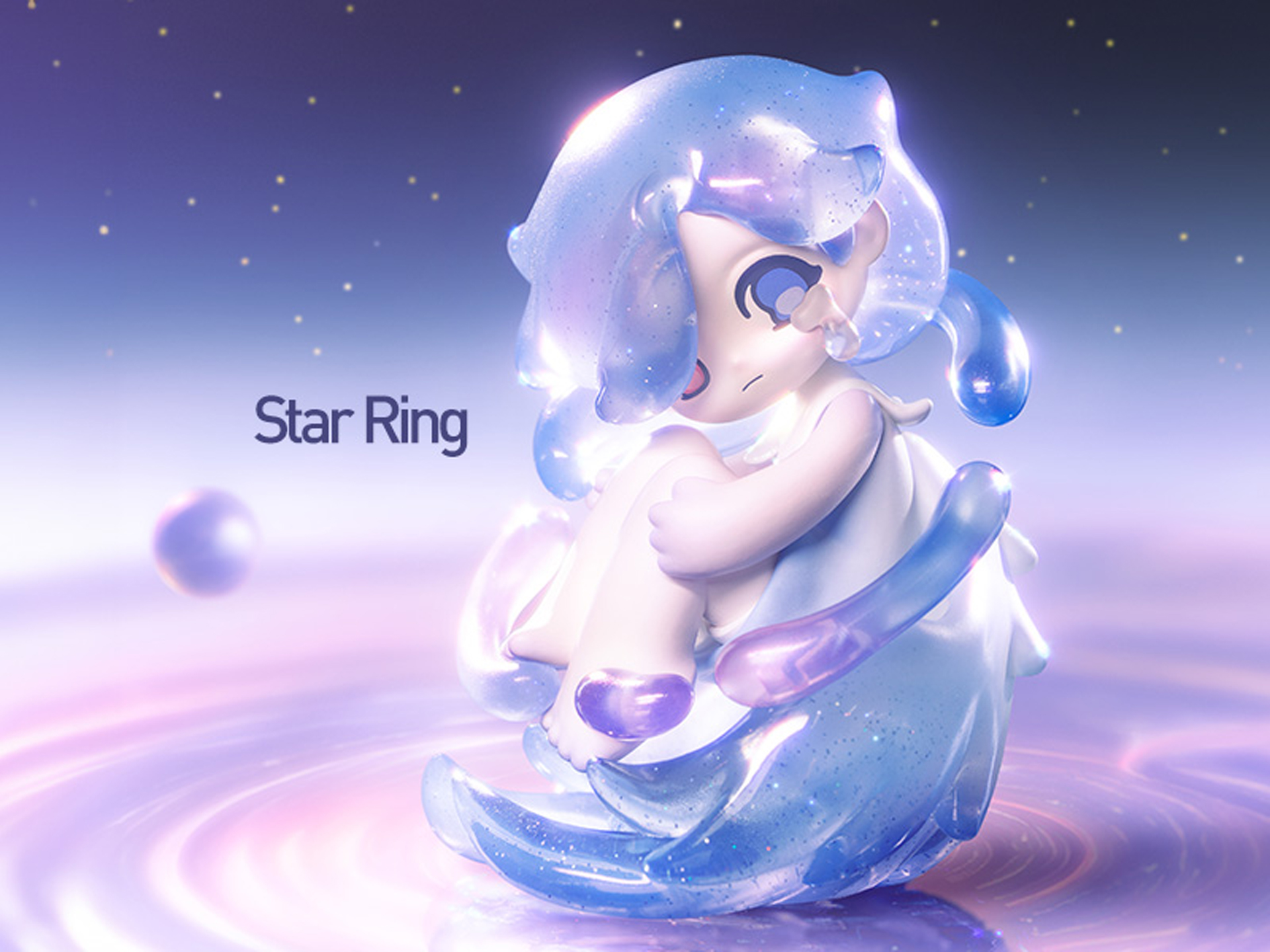 「AZURA」は涙を浮かべた妖精。クリアパーツや塗装などで質感にこだわったフィギュアだ