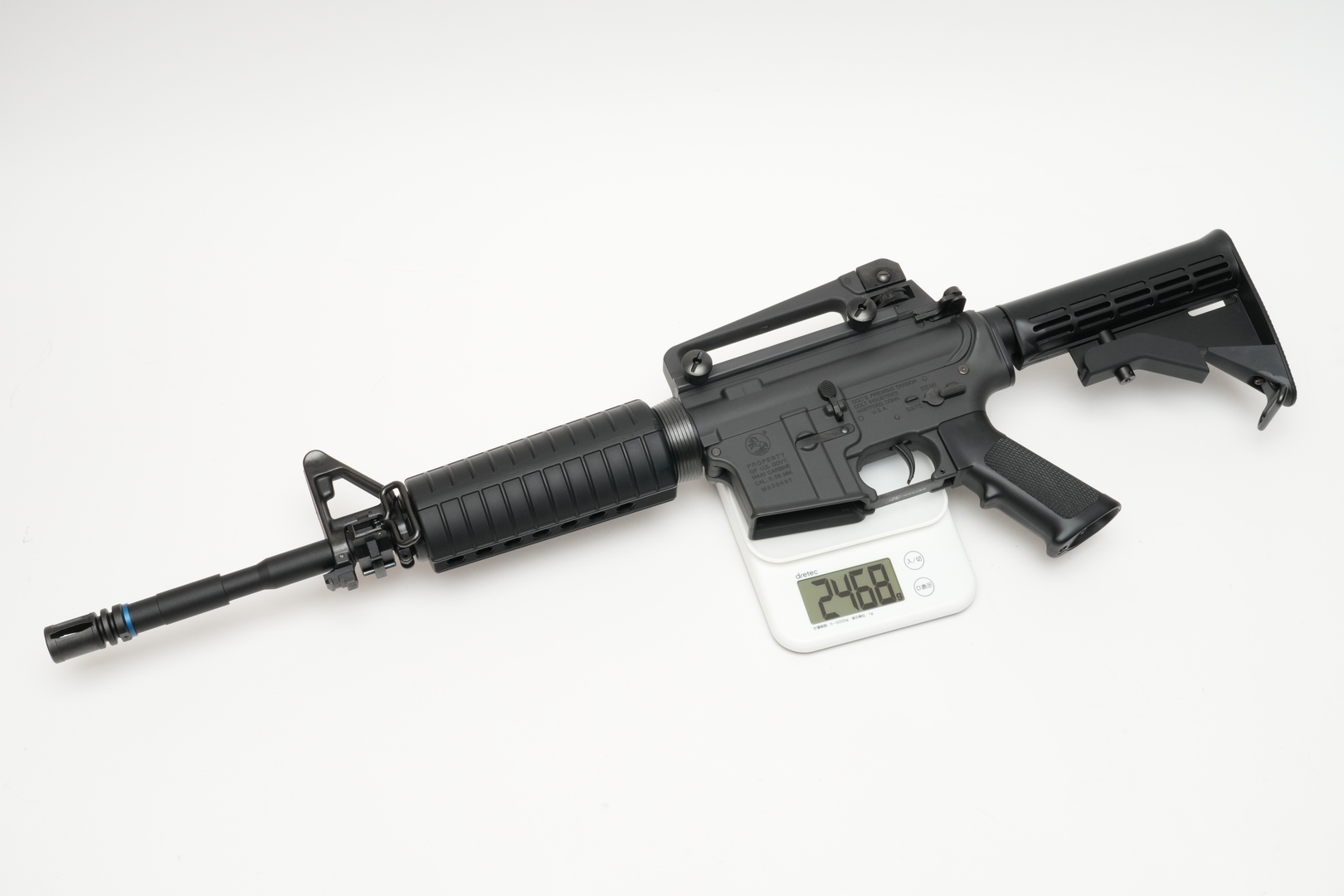「M4A1R」本体は実測2,468g