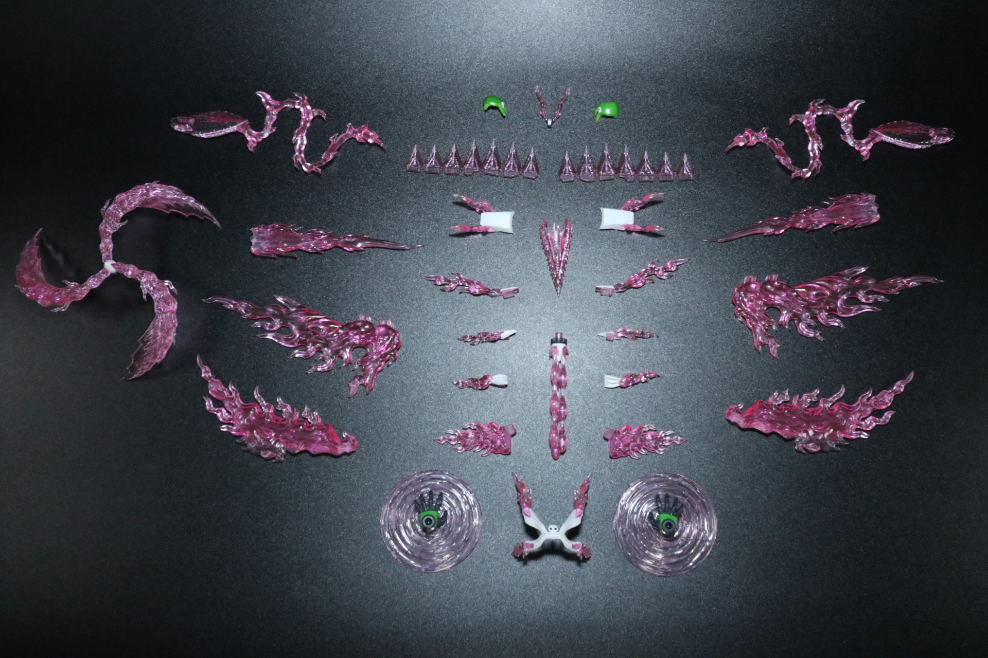 各種エフェクトパーツ、放熱モード用頭部パーツ