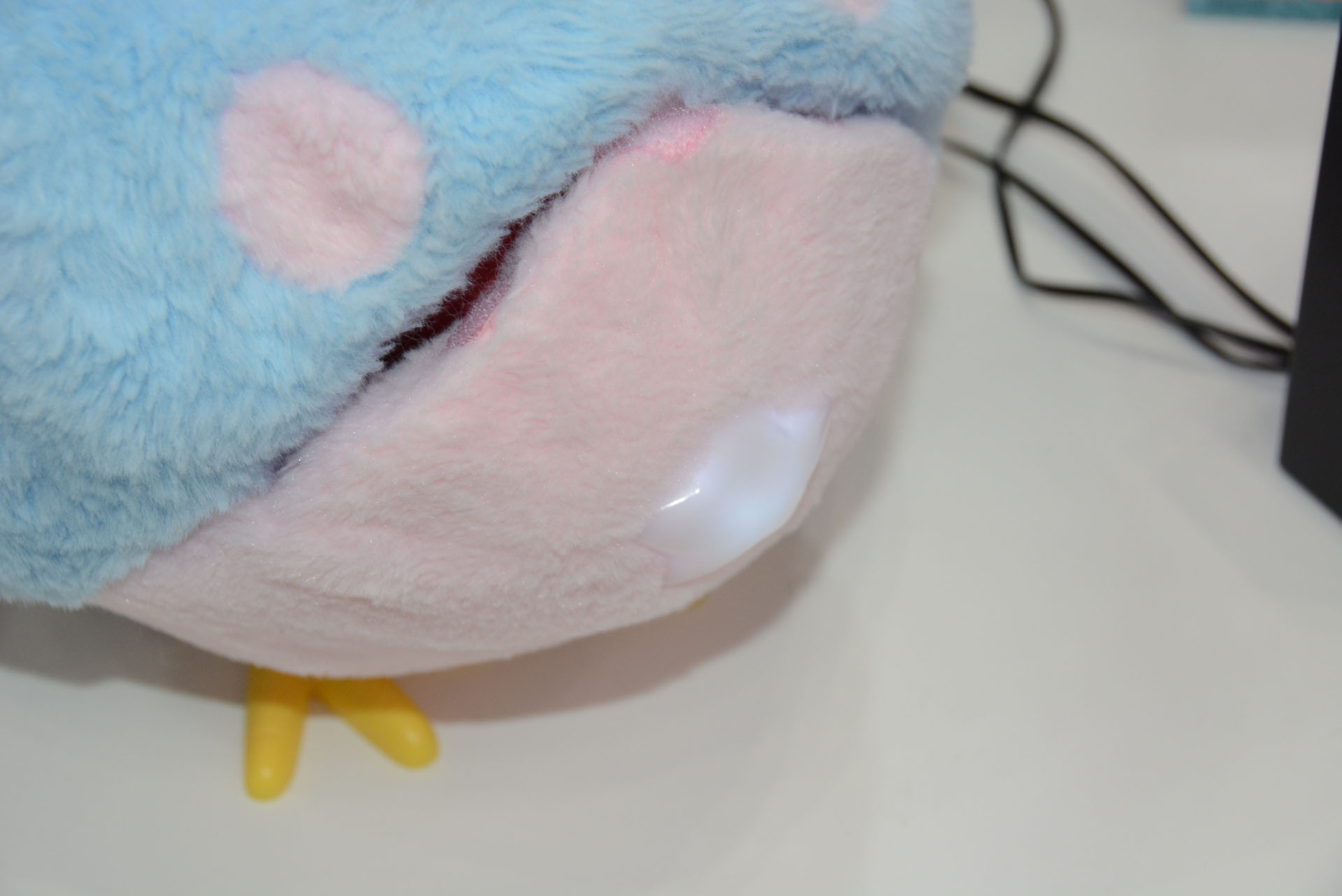 おなかの星を光らせて感情表現