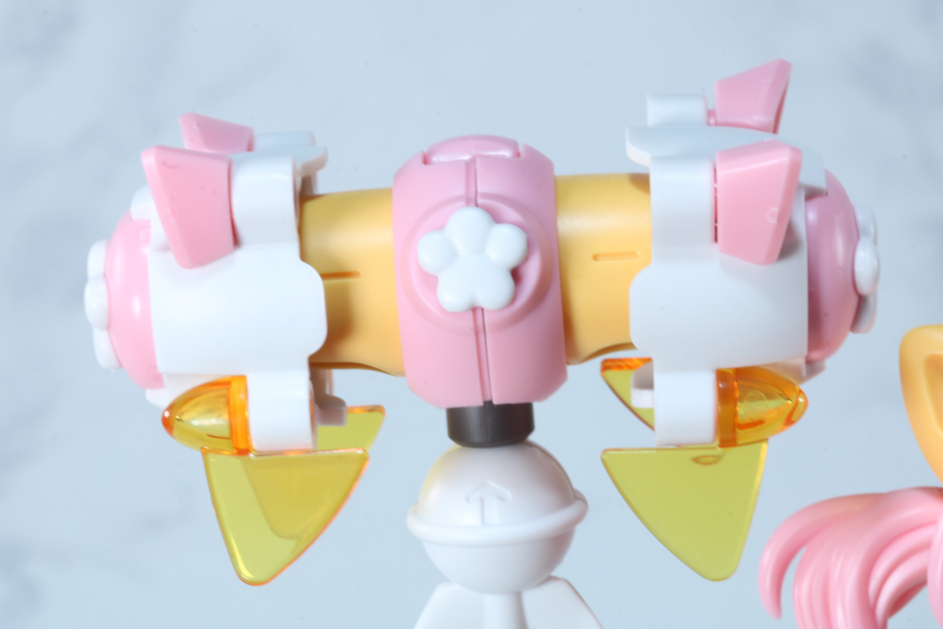 スタンプ部には肉球の造形