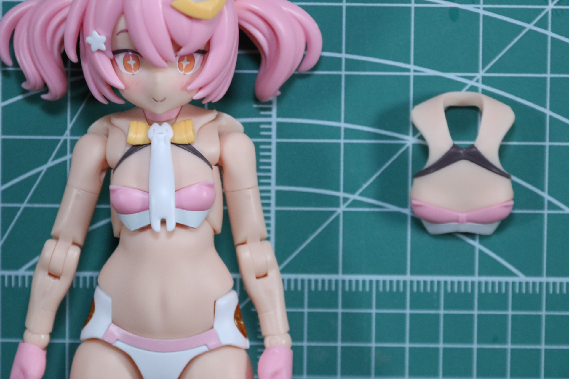 胸部パーツを差し替え
