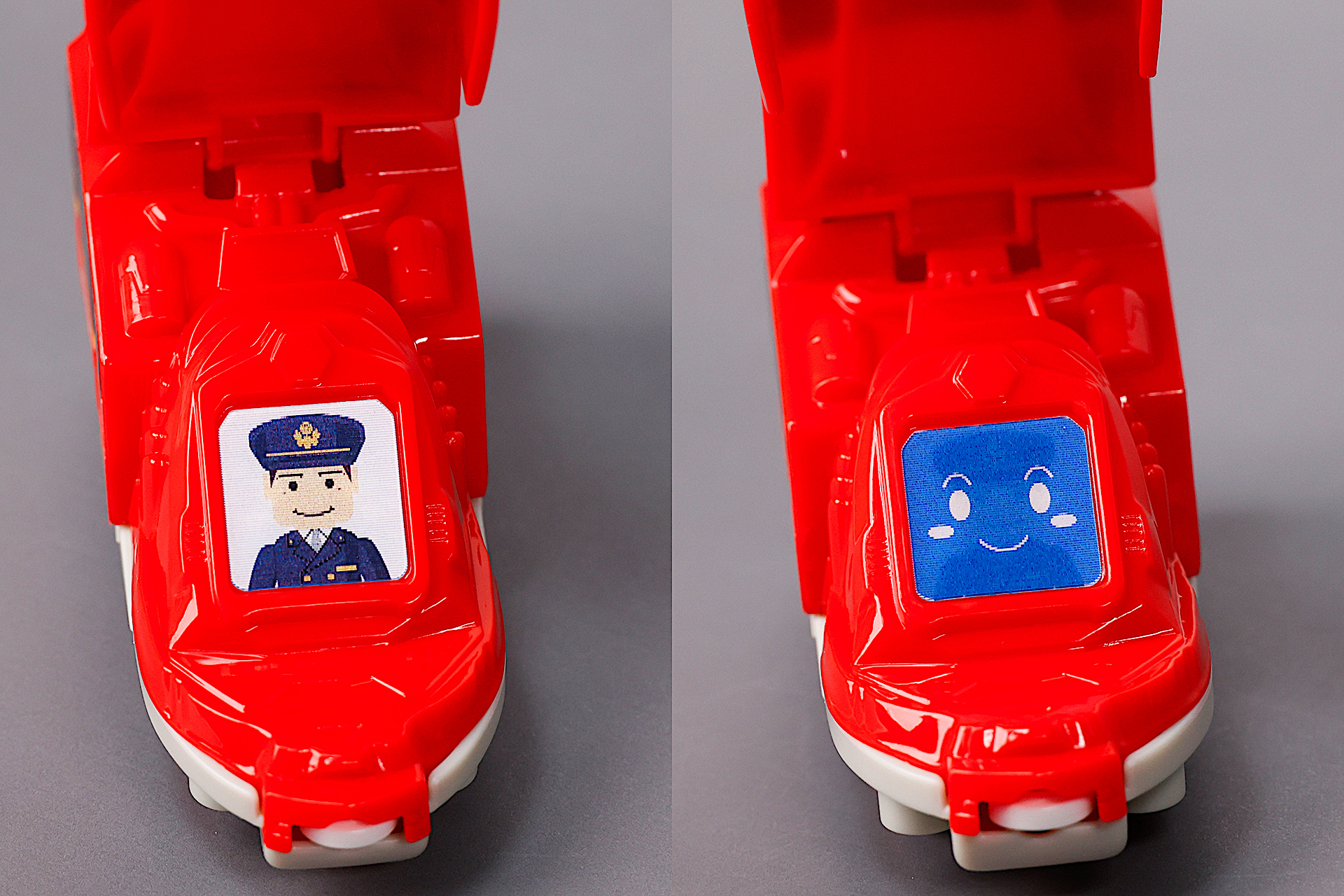 角度を変えると絵柄が変化する