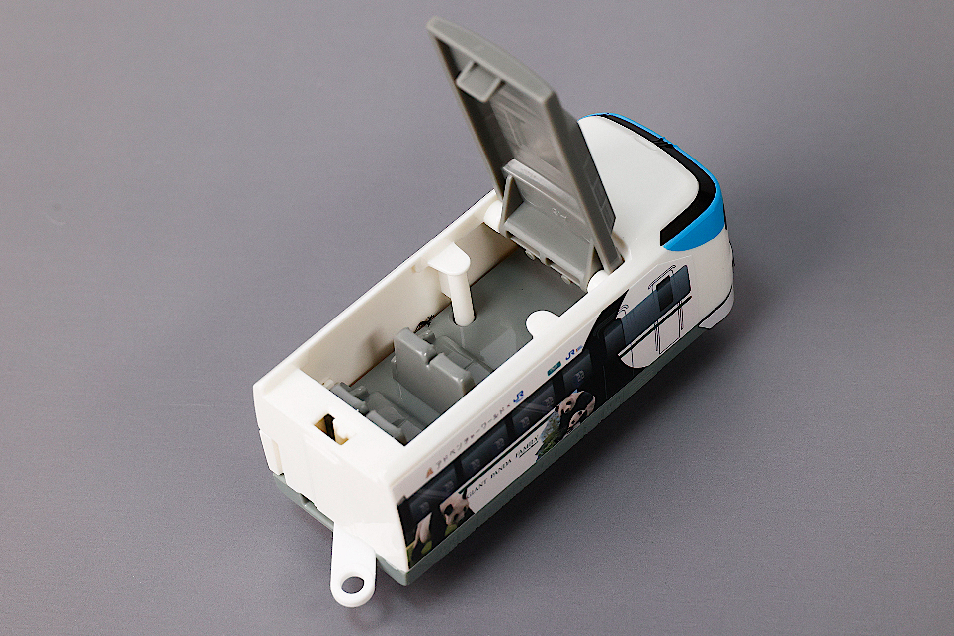 屋根を開けたところ