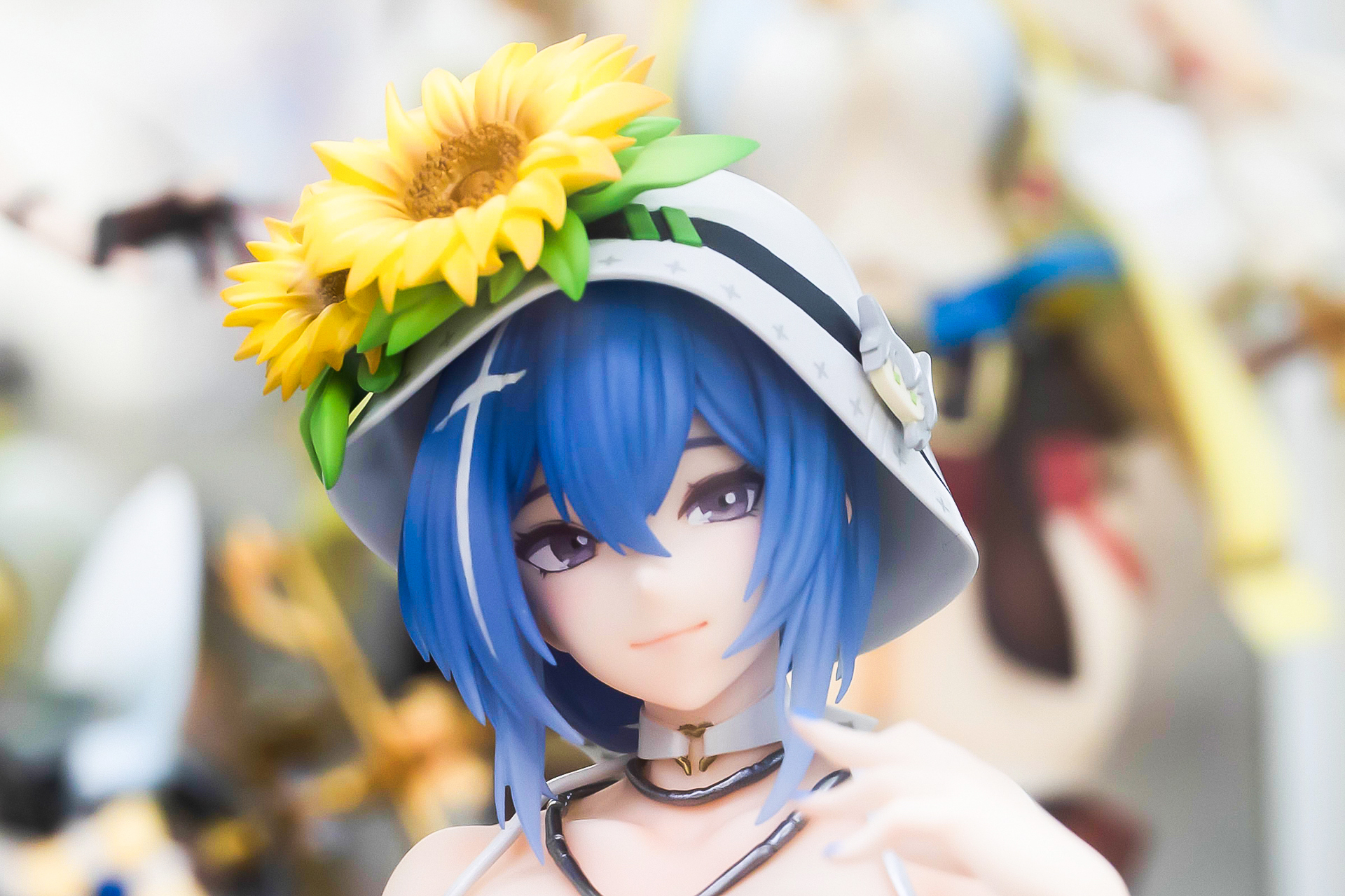 髪はグラデーションが掛かっている