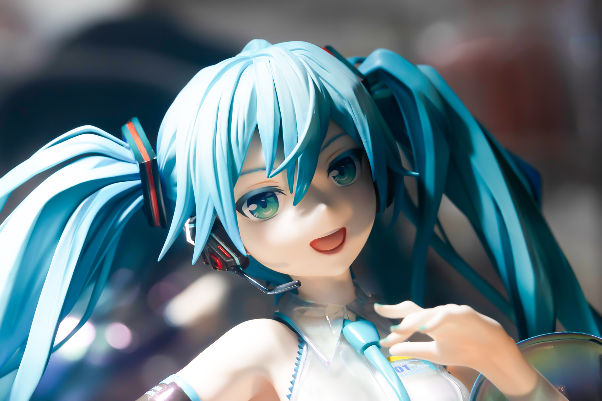 ミクの表情もイラストの雰囲気そのままだ