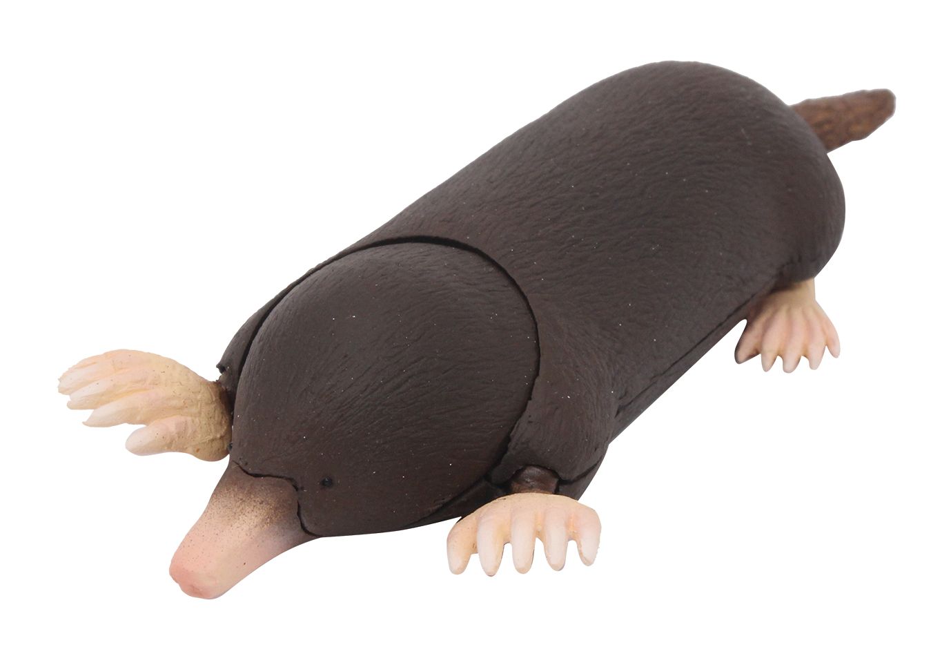 「モグラ」は、頭、前後のあし、尾が可動する