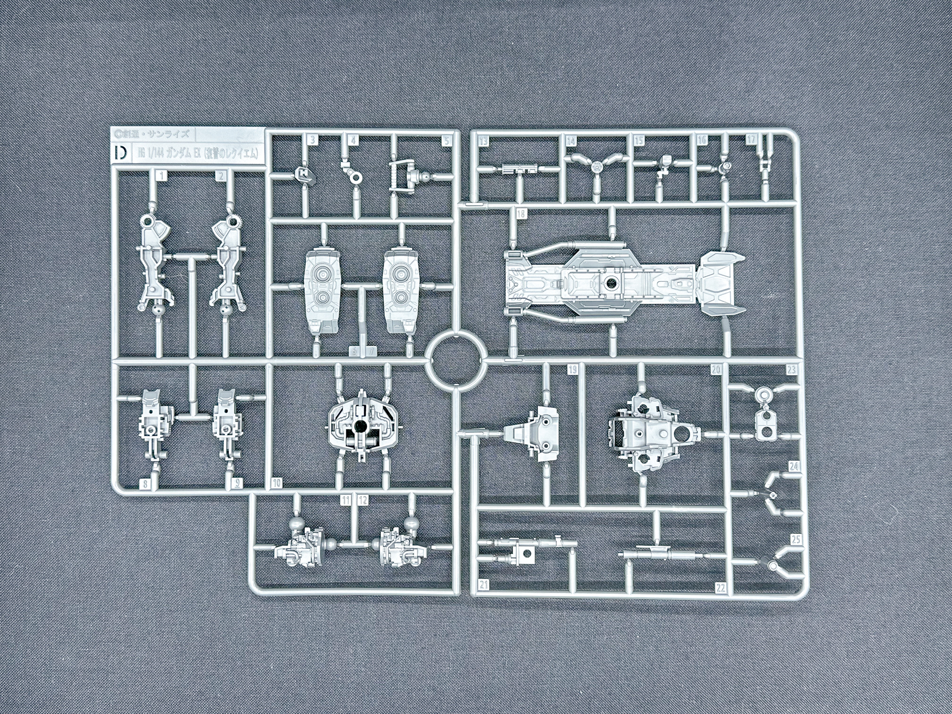 Dランナー。シールド基部や各部内部機構等のパーツを有します。