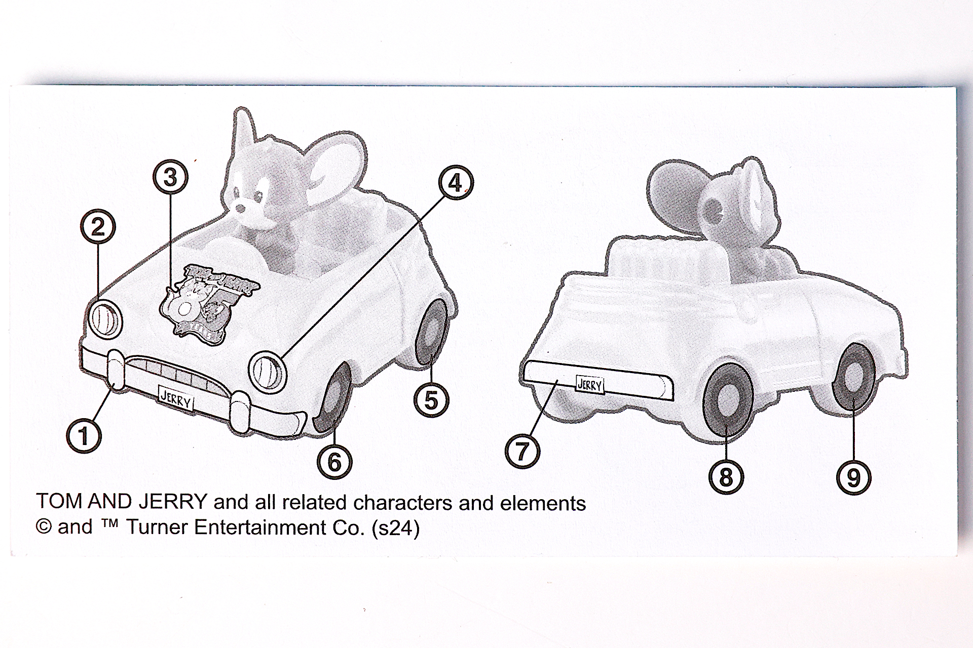 裏面でシールを貼る場所を確認しよう