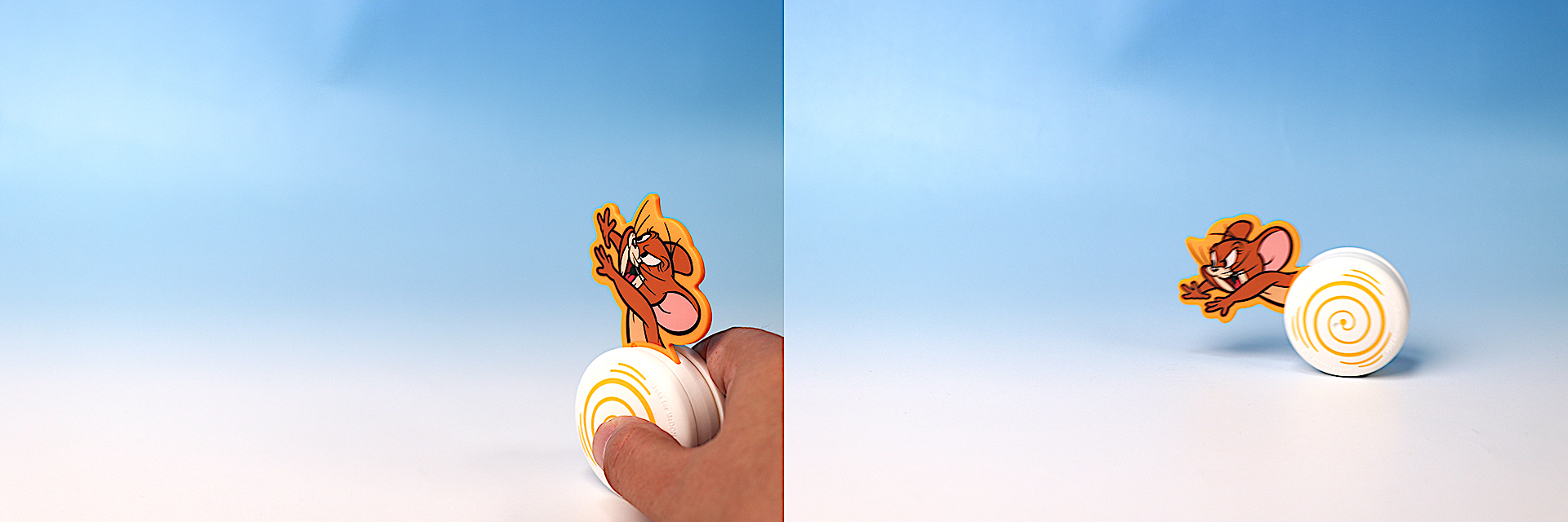 手で押して走らせて遊ぼう！