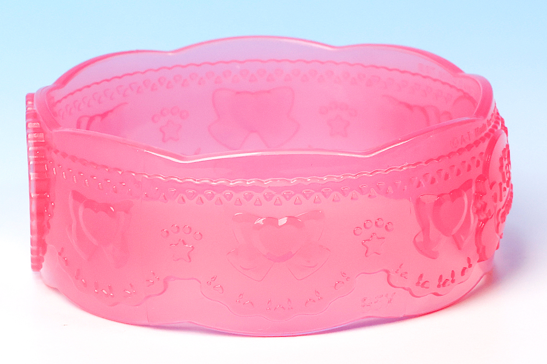 こちらはリボンのマークが散りばめられている