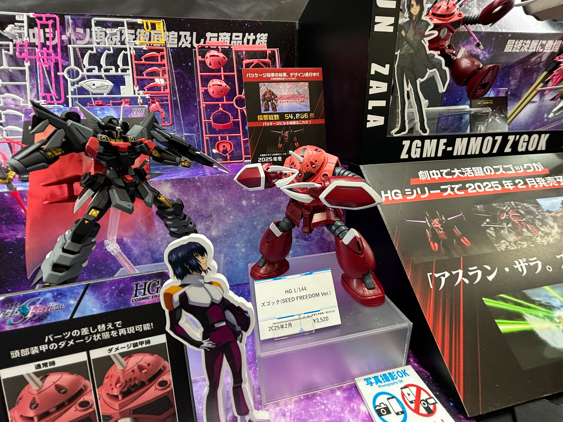 展示には「アスラン・ザラ」の姿も