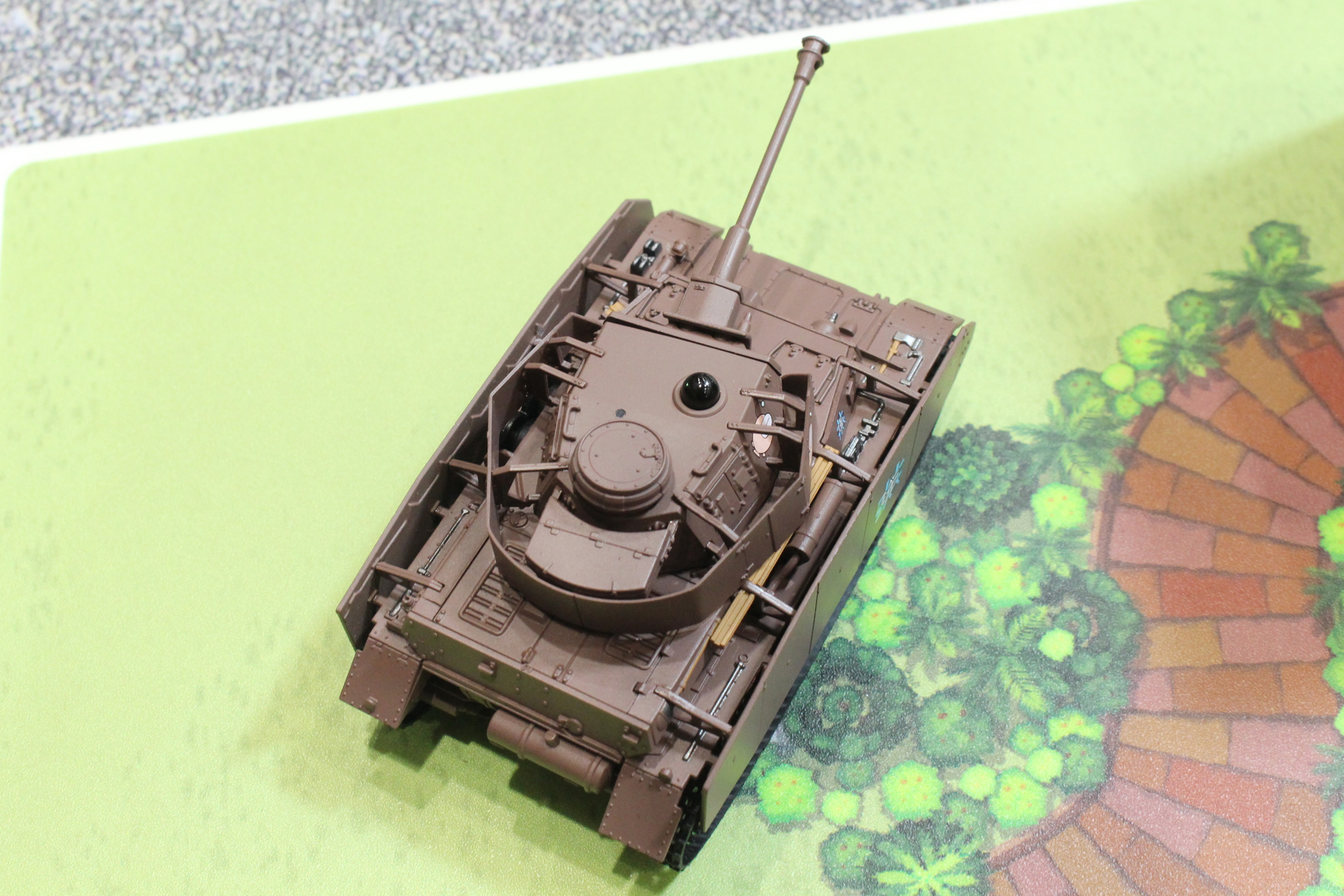 戦車模型として細部まで再現されたディテール