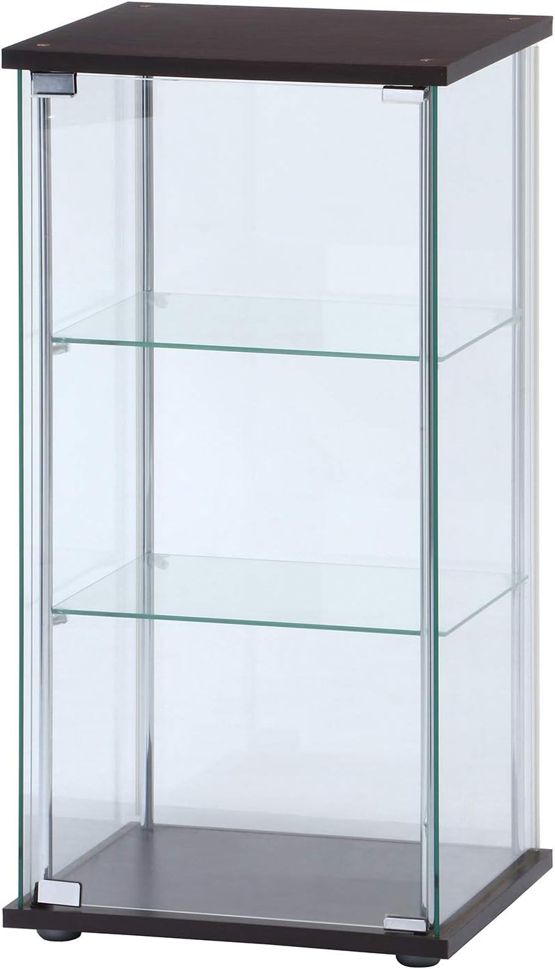 不二貿易 コレクションケース 幅42.5×奥行36.5×高さ86cm ブラウン