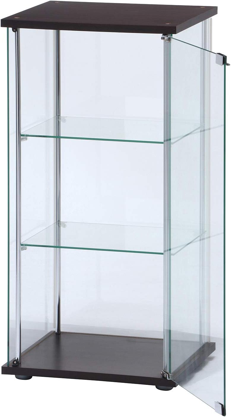 不二貿易 コレクションケース 幅42.5×奥行36.5×高さ86cm ブラウン