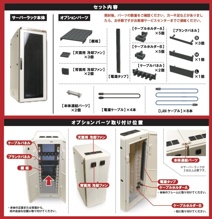 「日東工業サーバーラックFSシリーズ」詳細