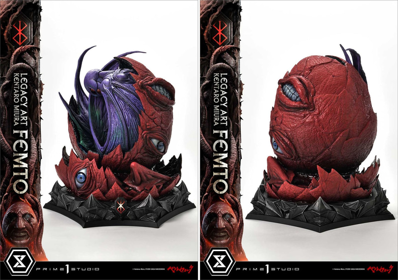 正面から観た印象は原画そのもの。底知れない恐怖、人智を超えた力、つきることのない渇望を、美しいフォルムで伝えている