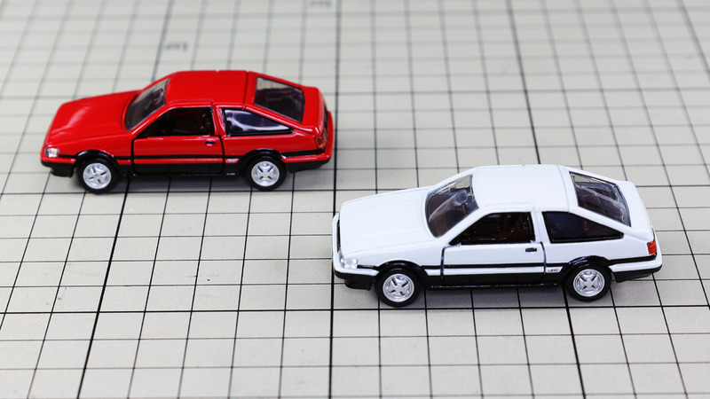 サイド：レビンとトレノはフロント以外ほぼ同じスタイルです