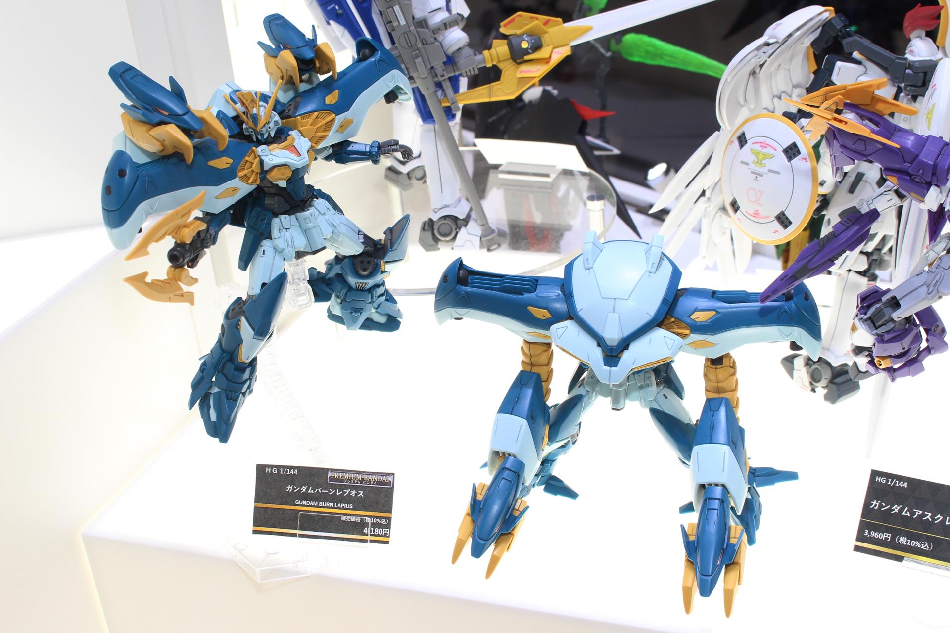 「HG 1/144 ガンダムバーンレプオス」。7月18日発送（1次予約分）。価格は4,180円。プレミアムバンダイ販売商品
