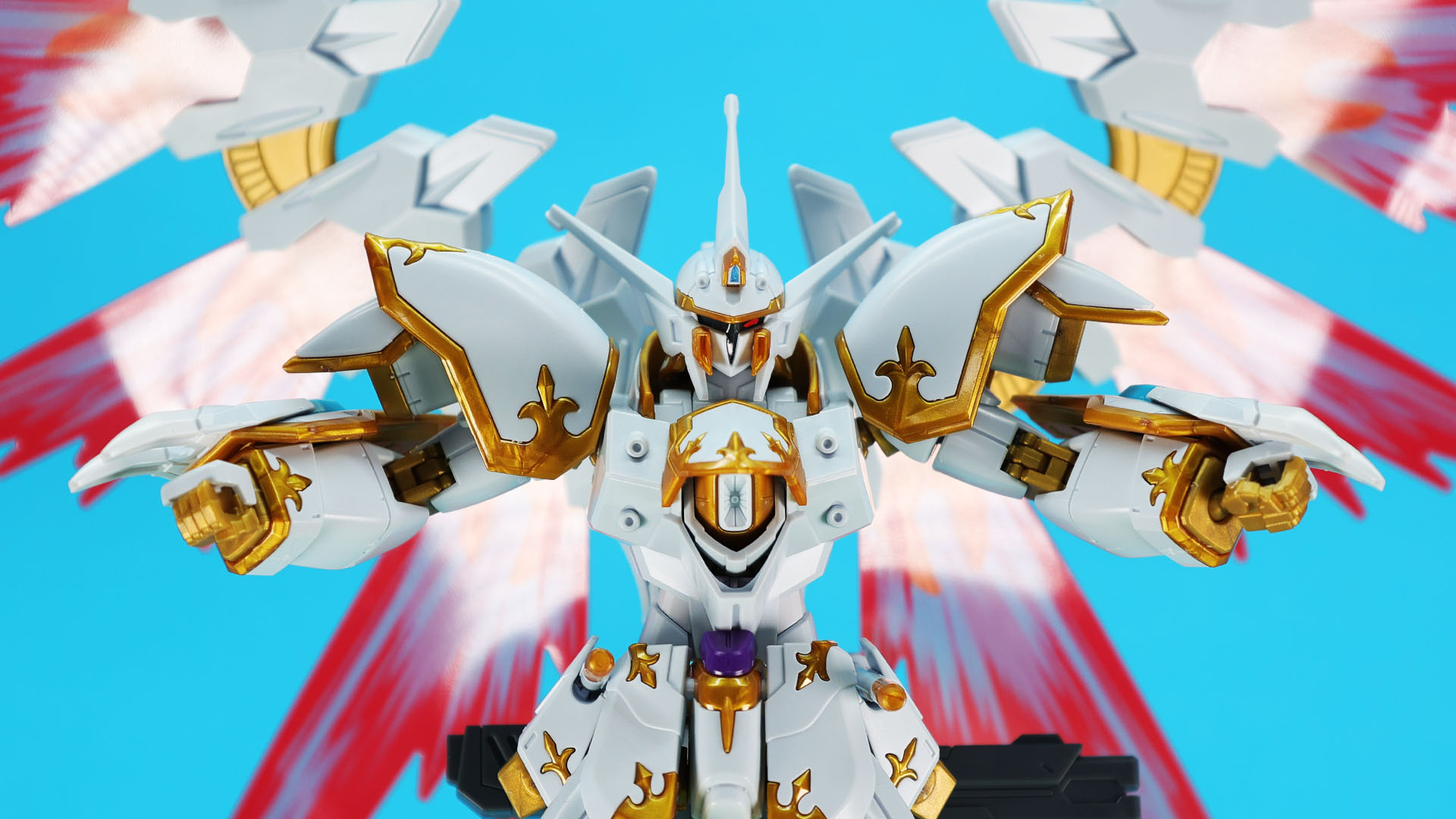 胸部ビーム砲を発射！