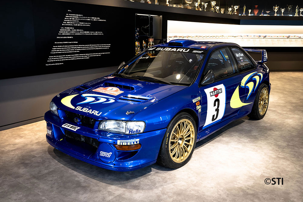 SUBARU IMPREZA 555 WRC 98(1998年サンレモラリー仕様) 実車展示