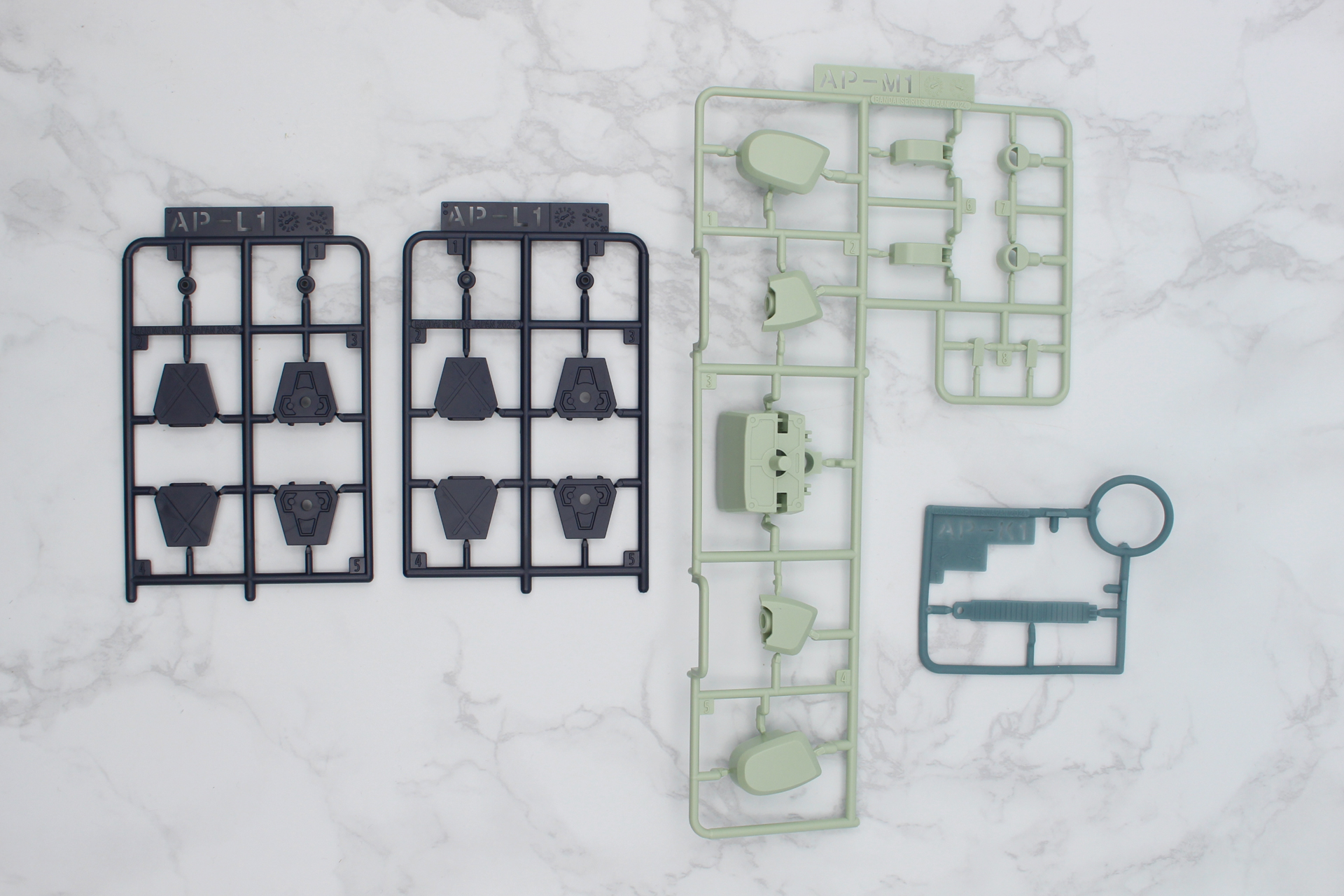 AP-L1パーツ×2、AP-M1パーツ、AP-K1パーツ