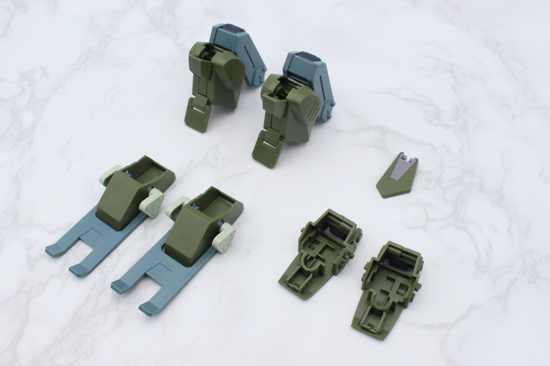 完成した拡張パーツセット5のパーツ群