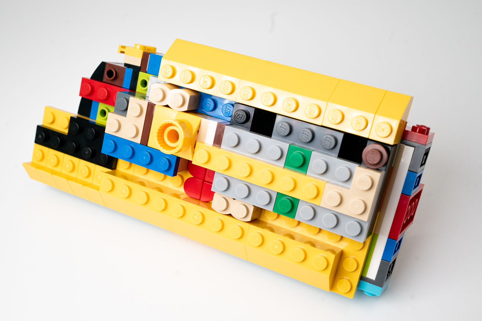 ボディに凹凸用ユニットを組み込んだところ