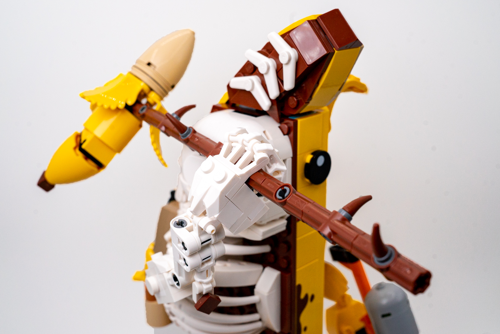 バナナハンマーともいうべき武器を振りかざしてみても、しっかりと固定される