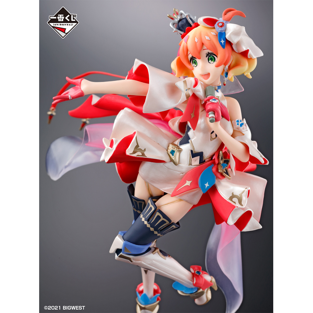 「劇場公開記念 一番くじ 劇場版マクロスΔ 絶対LIVE!!!!!!＆劇場短編マクロスF ～時の迷宮～」の「A賞 Scarlet noble ver.フレイア・ヴィオンフィギュア」。一番くじの景品なため、非売品だ