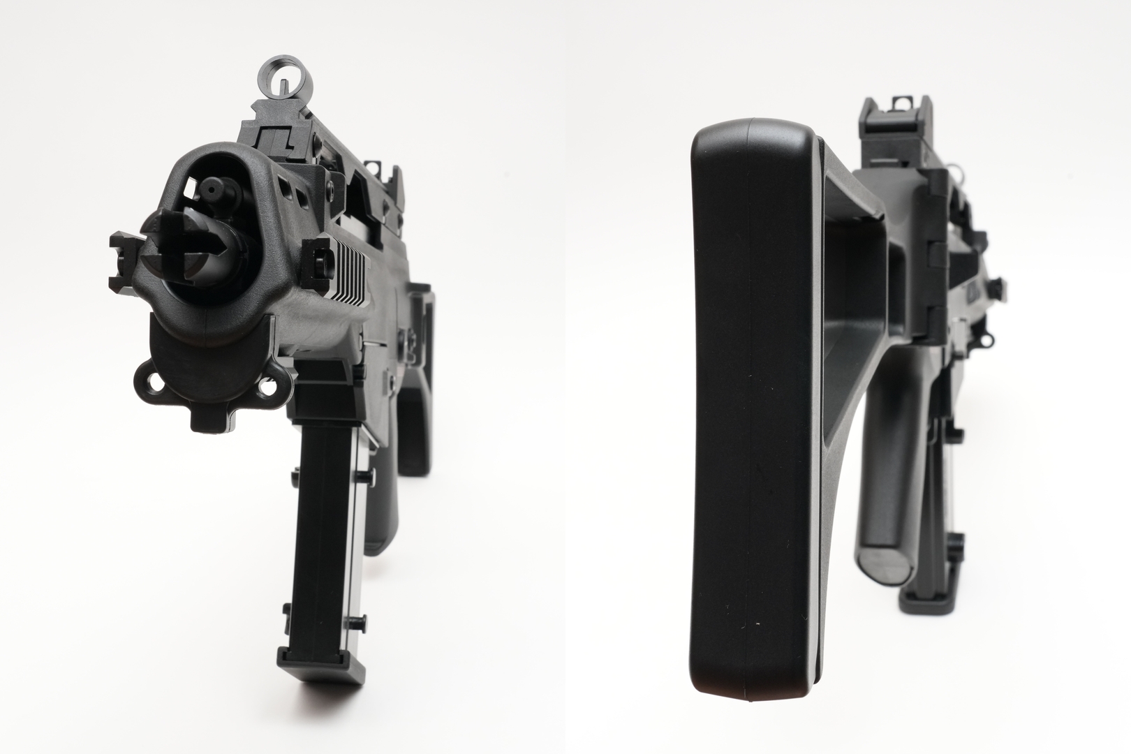 前面（左）と背面（右）