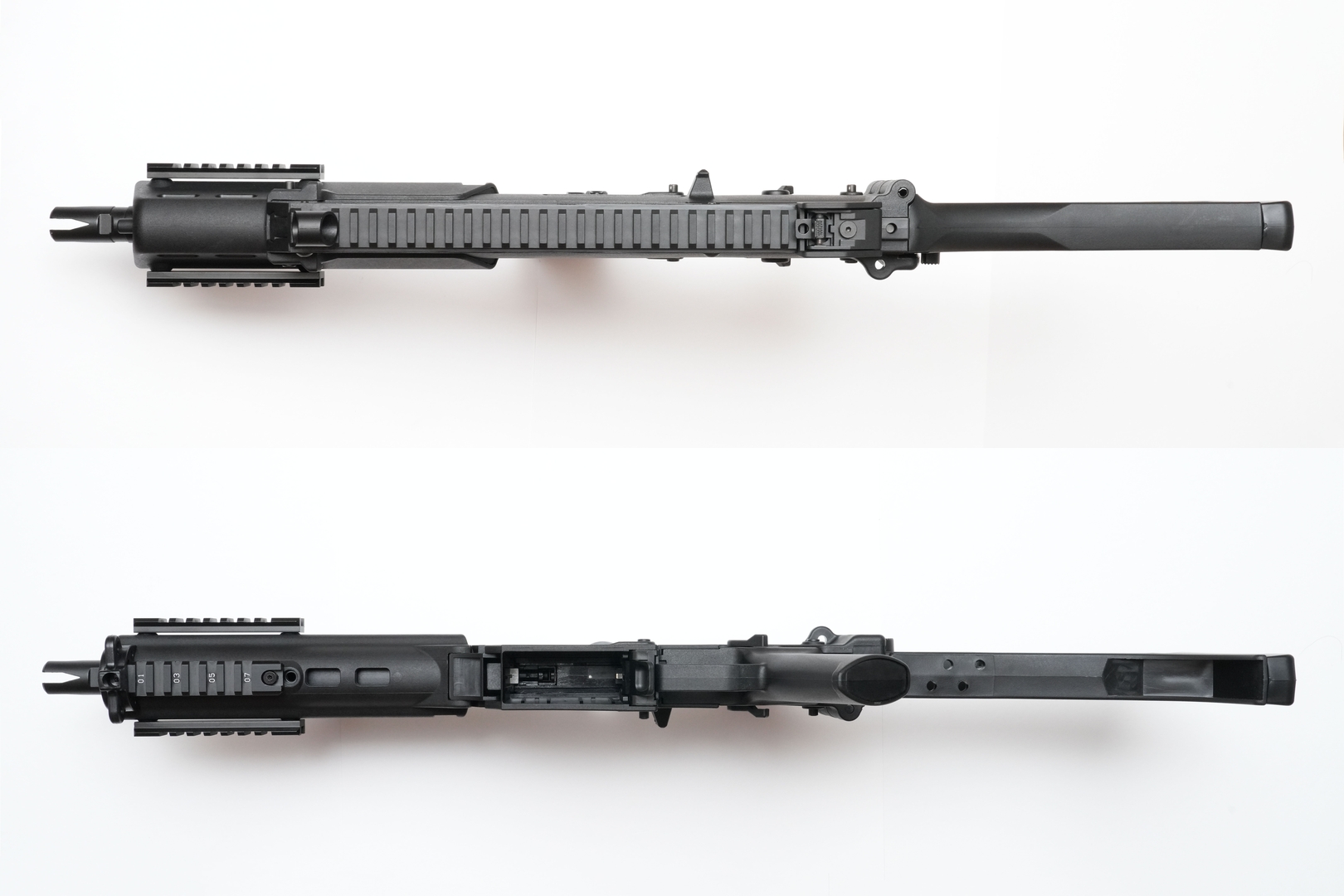 上面（上）と下面（下）
