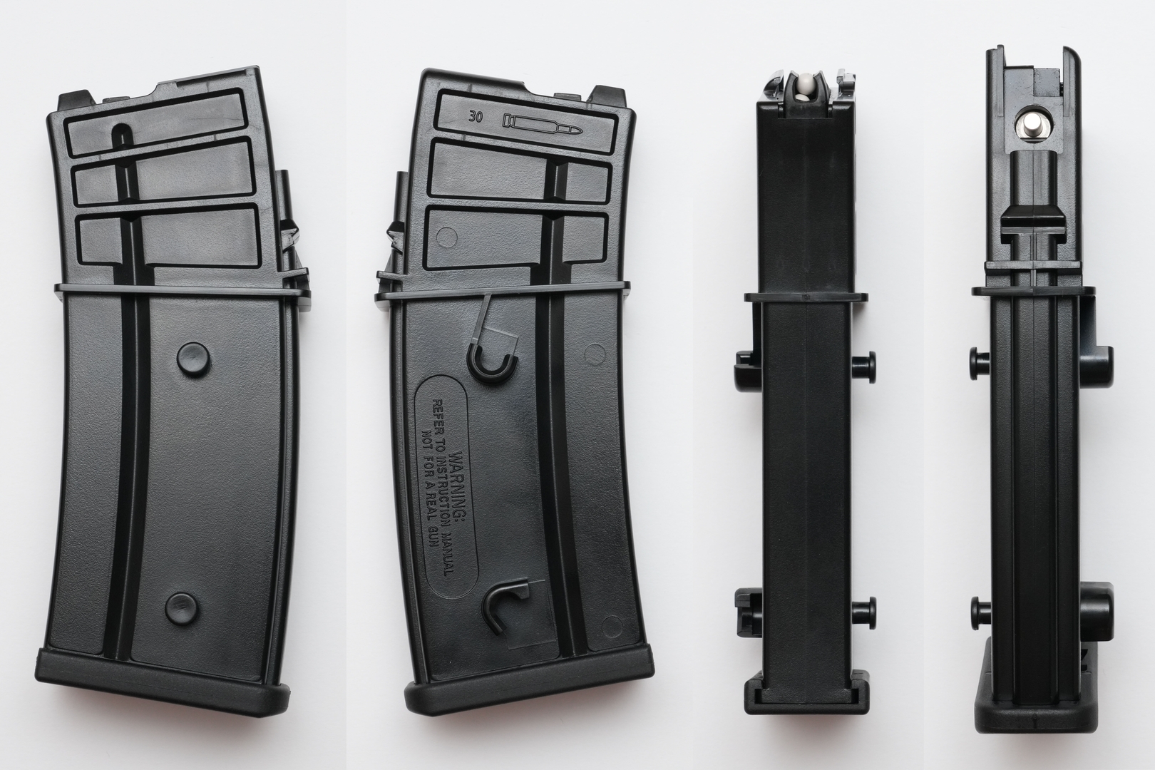 マガジンの左側面・右側面・前面・背面