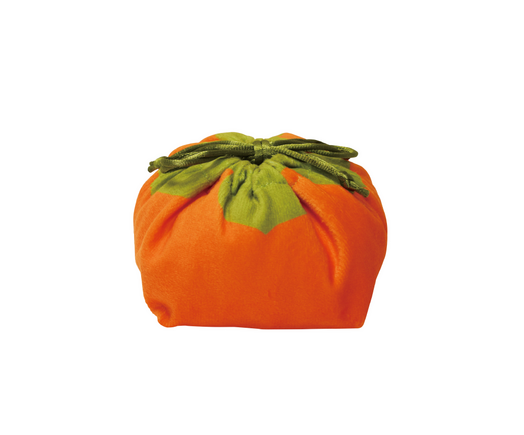 「完熟柿ぽち巾着（大）（マチ付き）」