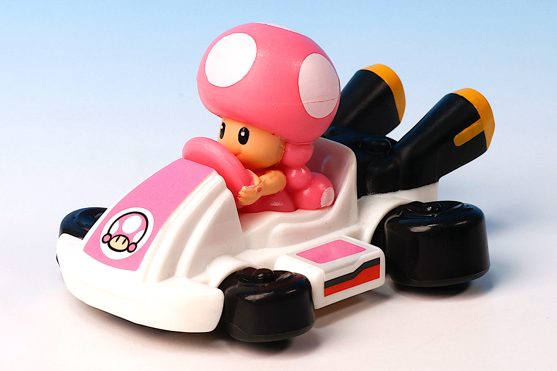 ハンドルの色もピンクだ