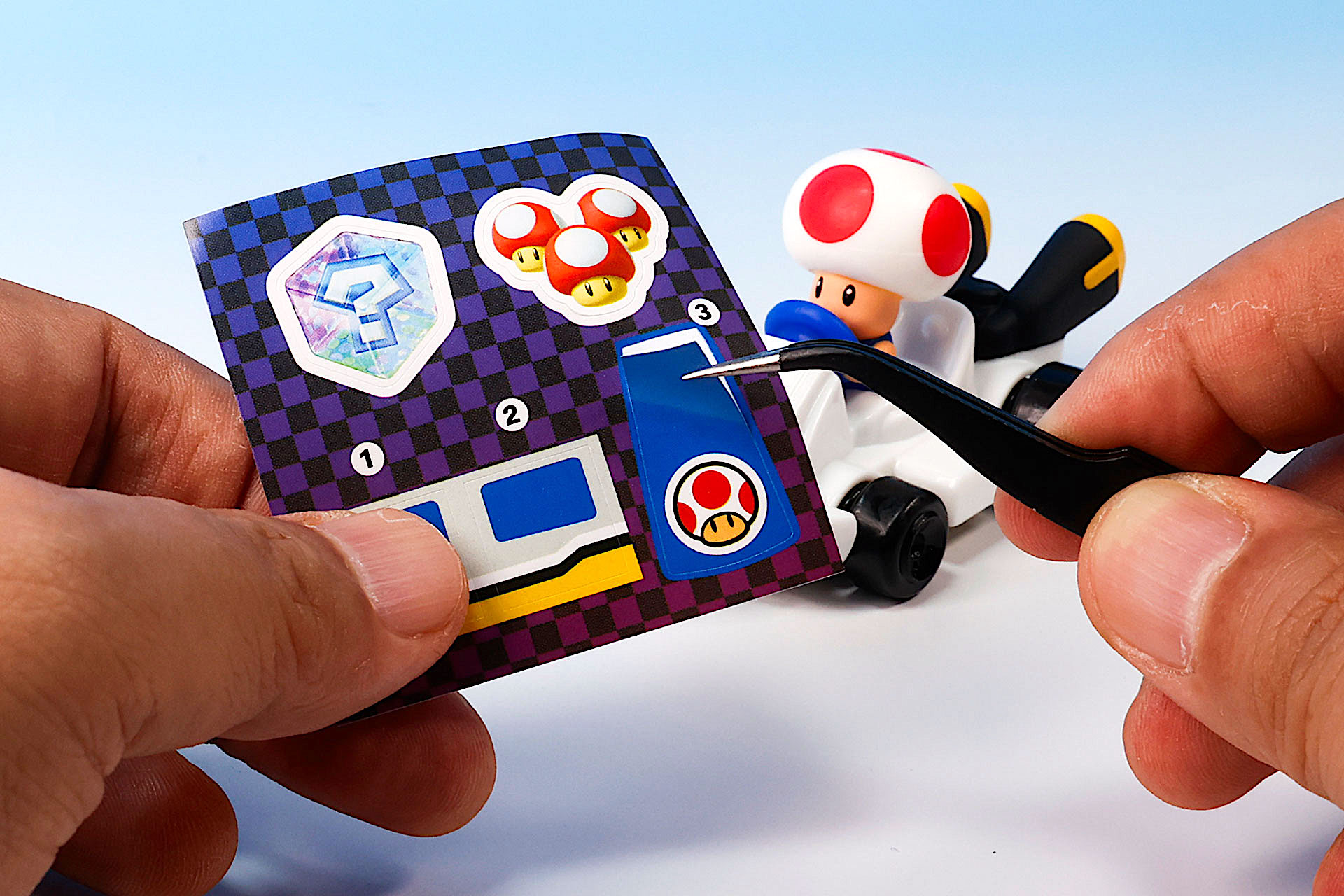 ピノキオのカートにシールを貼っていこう