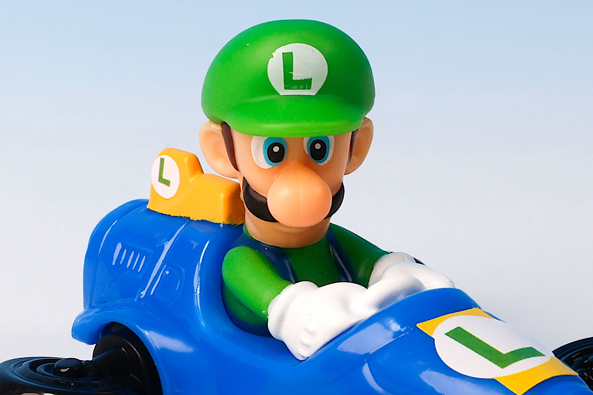 ルイージの顔はある程度向きを変えることができる