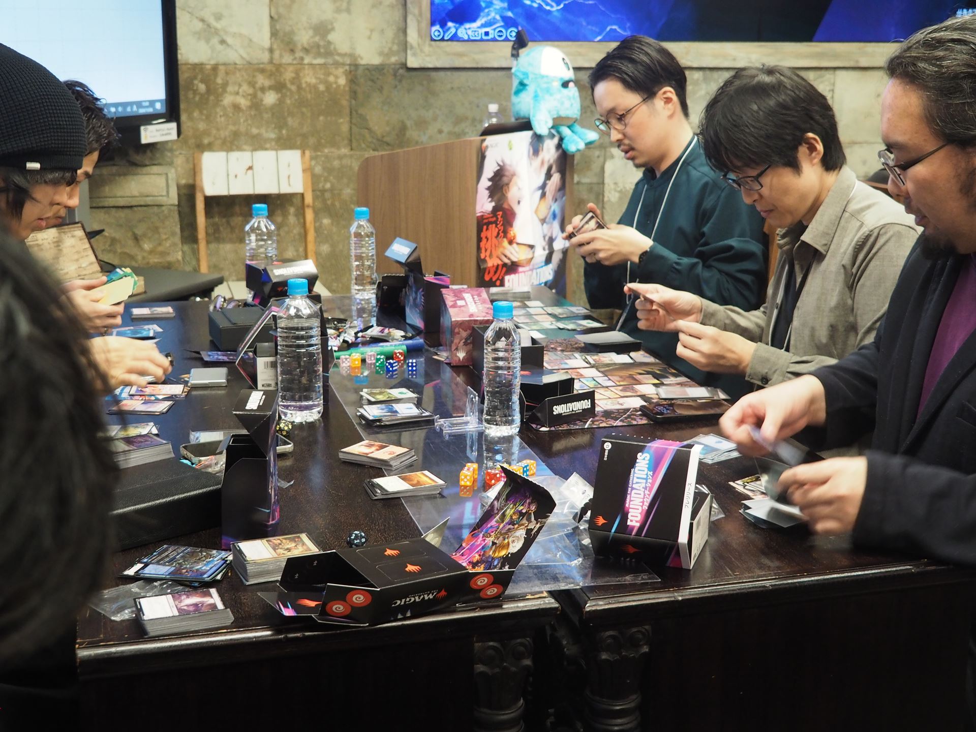 構築中の様子。構築時間は40分ほど