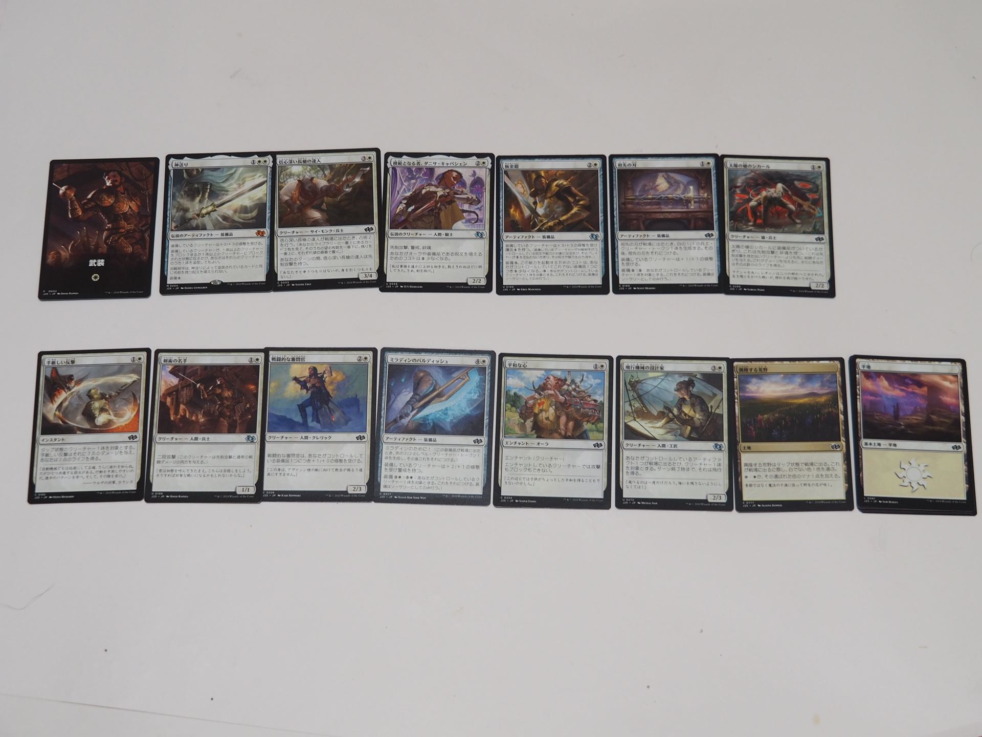 「武装」の中身。右下の基本土地は7枚ある