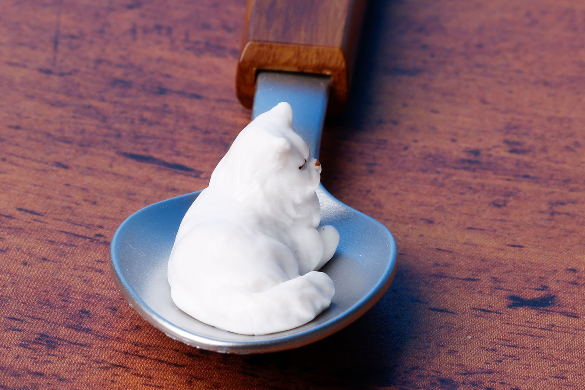 スプーンのサイズにぴったり収まっている