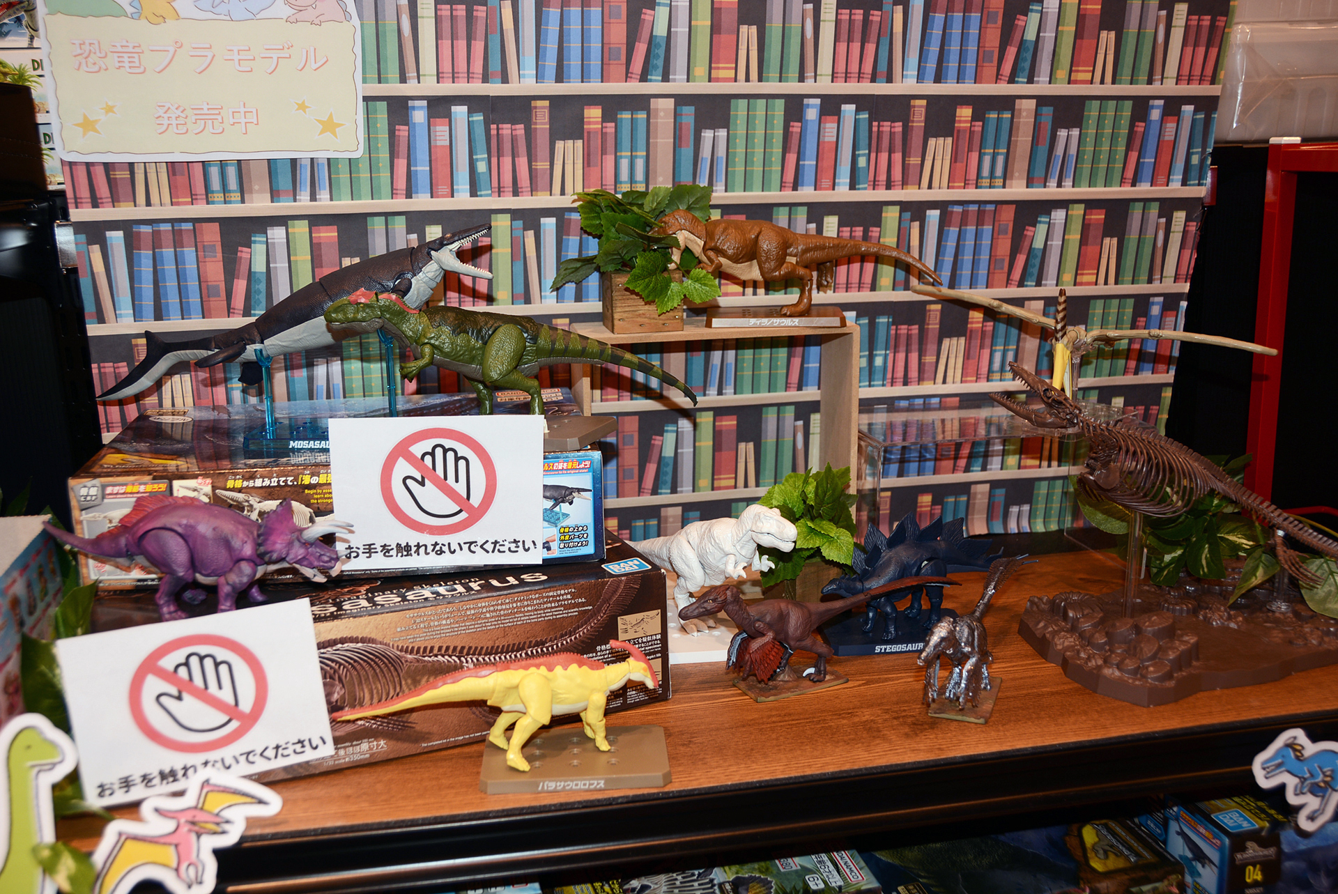 体験会で人気が高かった「プラノサウルス」はコーナーを作ってアピール