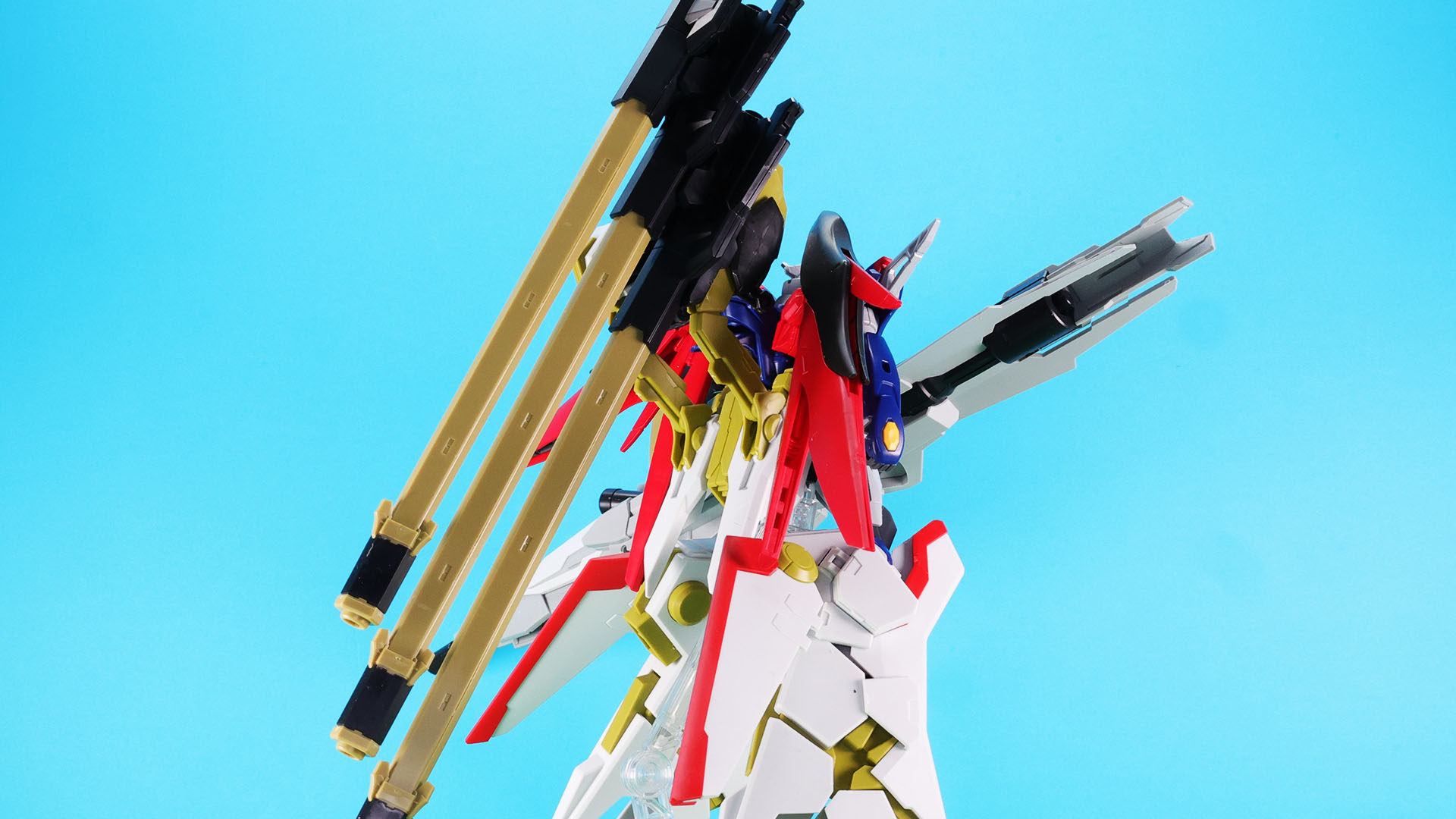 砲身3本でも安定して保持できます