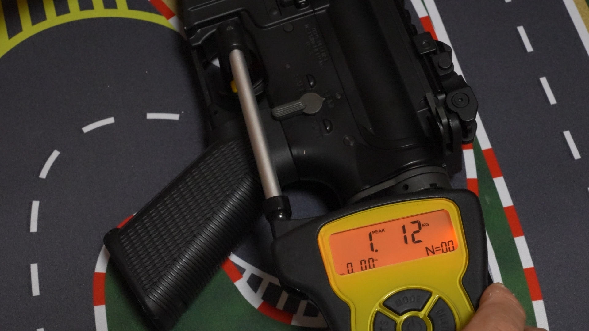 最も軽かったトリガープルは1.12kg