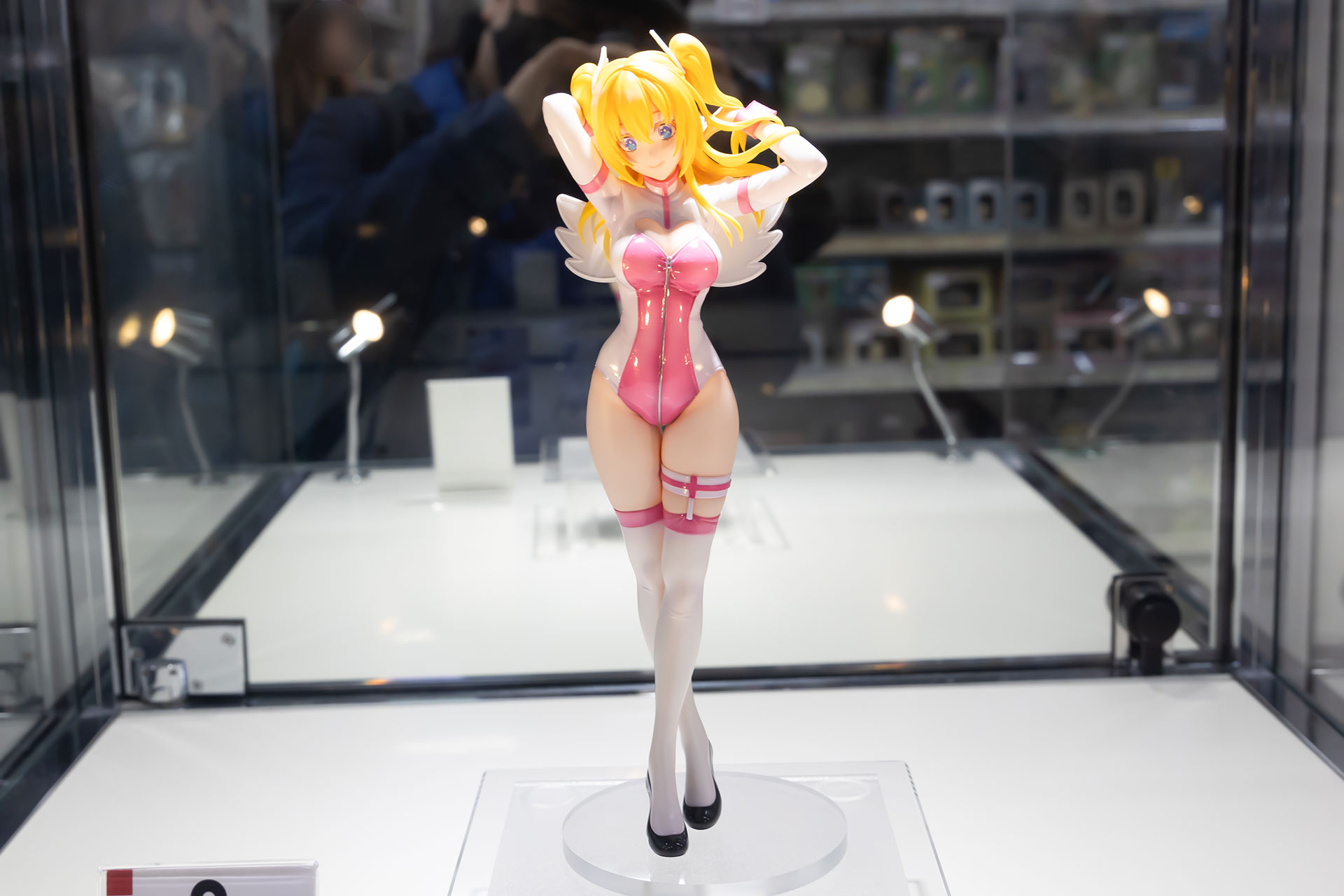 店舗の中では大きめの棚で飾られているので見やすい