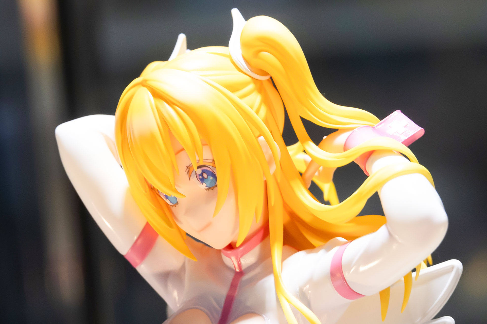 髪型はかなり複雑な形をしているがうまくまとめられている