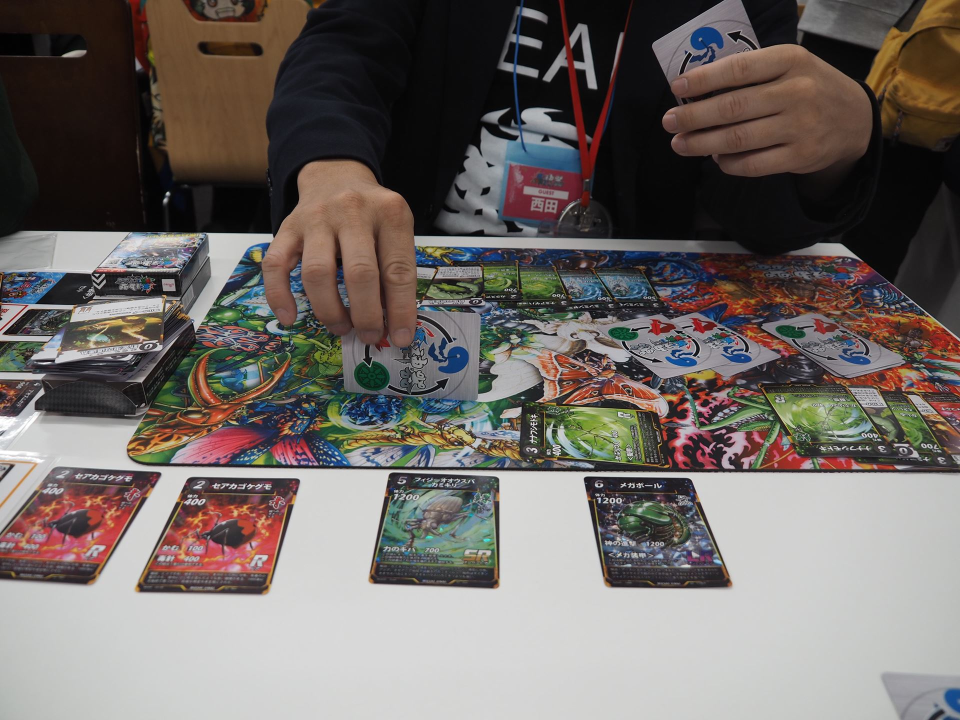 最後は赤2コストのセアカゴケグモを2体出し、逆転勝利